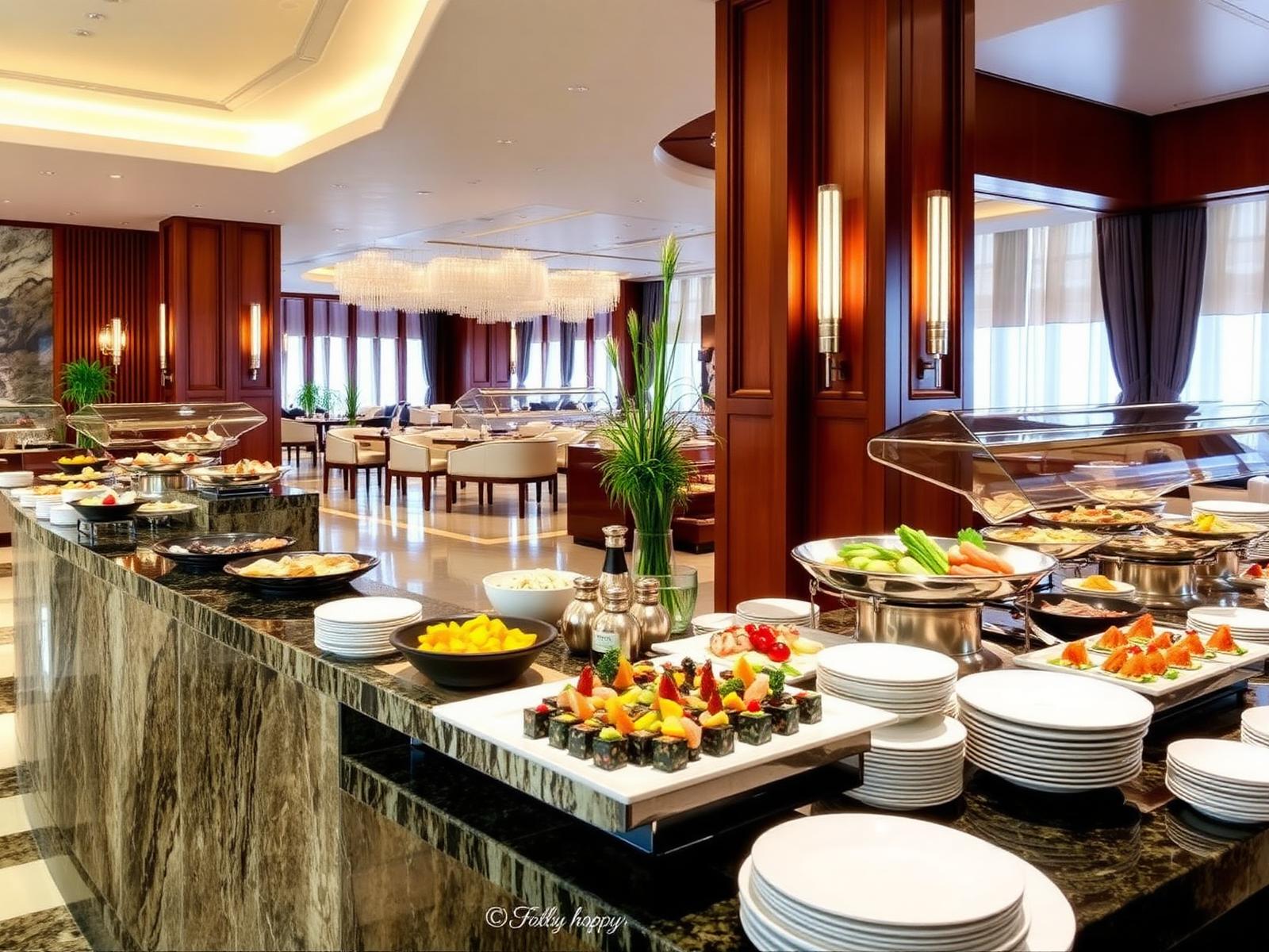 Ресторан отеля Crowne Plaza Sanya — шведский стол